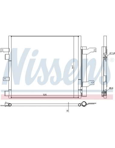 Condensador, aire acondicionado Nissens 940536 - NISSENS CONDENSADOR JAGUAR X