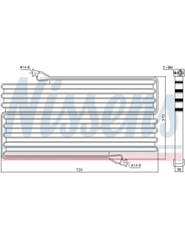 Condensador, aire acondicionado Nissens 940549 - NISSENS VOLVO BM L110E