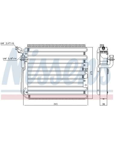 Condensador, aire acondicionado Nissens 940551 - NISSENS CONDENSADOR PORSCHE