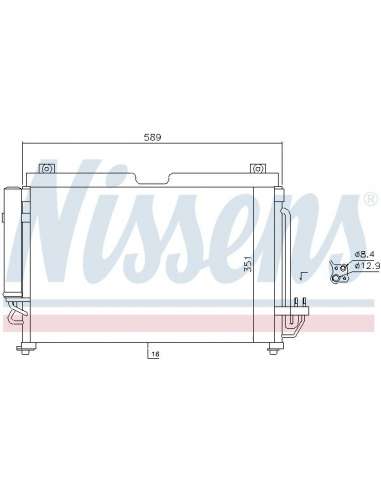 Condensador, aire acondicionado Nissens 940559 - NISSENS CONDENSADOR KIA RIO