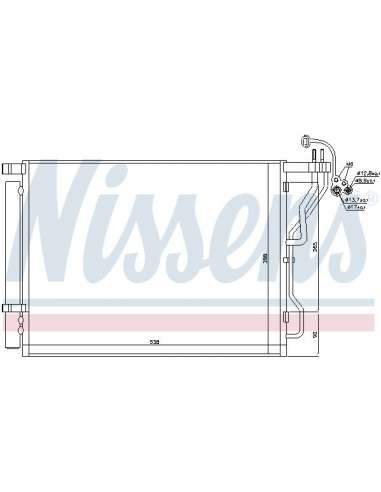 Condensador, aire acondicionado Nissens 940563 - NISSENS CONDENSADOR KIA OPTI