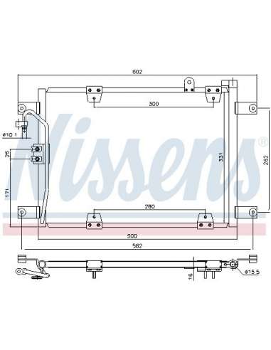 Condensador, aire acondicionado Nissens 940578 - NISSENS CONDENSADOR SUZUKI G