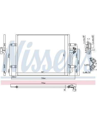 Condensador, aire acondicionado Nissens 940585 - NISSENS CONDENSADOR VOLKSWAG