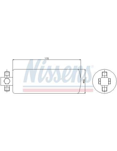 Filtro deshidratante, aire acondicionado Nissens 95046 - INGUIDA  95046 NISSENS LAND-ROVER DISCOVERY