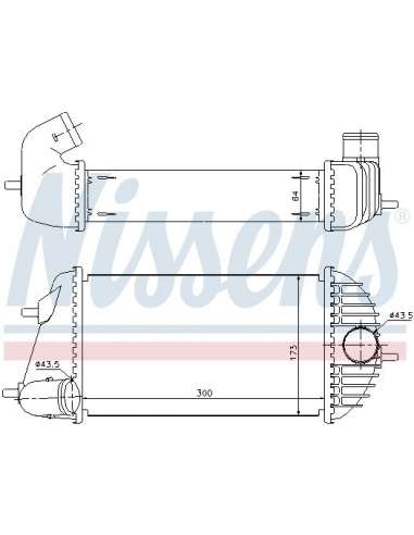 Radiador de aire de admisión Nissens 96465 - NISSENS INTERCOOLER SUZUKI SW