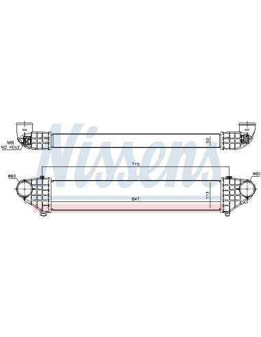 Radiador de aire de admisión Nissens 96474 - NISSENS INTERCOOLER VOLVO S40