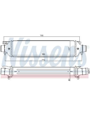 Radiador de aire de admisión Nissens 96477 - NISSENS INTERCOOLER LANCIA DE