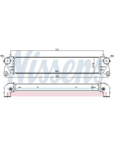 Radiador de aire de admisión Nissens 96483 - NISSENS INTERCOOLER SUZUKI SX