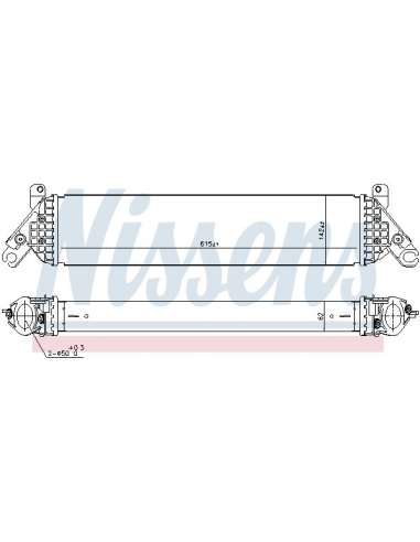 Radiador de aire de admisión Nissens 96485 - NISSENS INTERCOOLER MAZDA 3