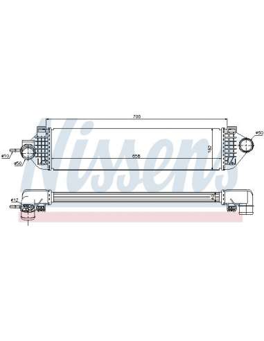 Radiador de aire de admisión Nissens 96492 - NISSENS INTERCOOLER FORD TRAN