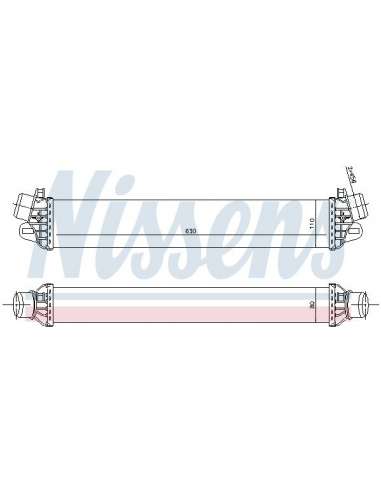 Radiador de aire de admisión Nissens 96505 - NISSENS INTERCOOLER ALFA ROME