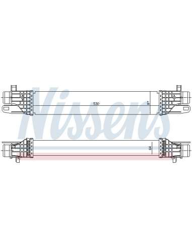 Radiador de aire de admisión Nissens 96506 - NISSENS INTERCOOLER ALFA ROME