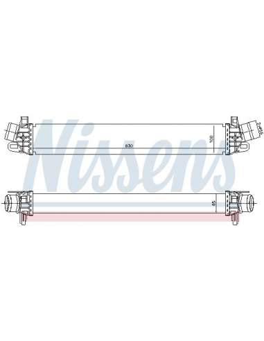 Radiador de aire de admisión Nissens 96507 - NISSENS INTERCOOLER ALFA ROME