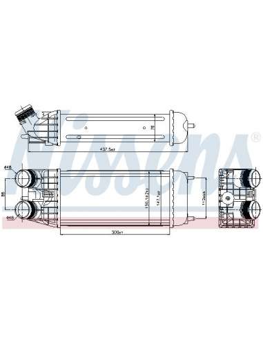 Radiador de aire de admisión Nissens 96509 - NISSENS Intercoolers