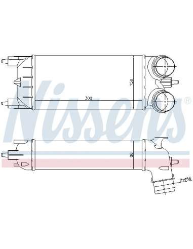 Radiador de aire de admisión Nissens 96511 - NISSENS INTERCOOLER PEUGEOT 5