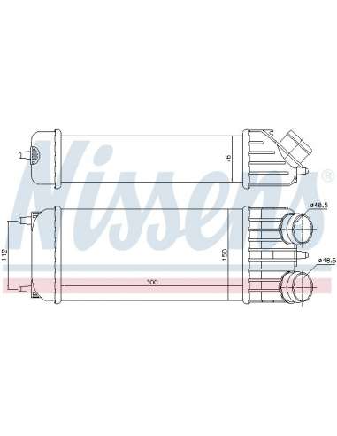 Radiador de aire de admisión Nissens 96516 - NISSENS Intercoolers