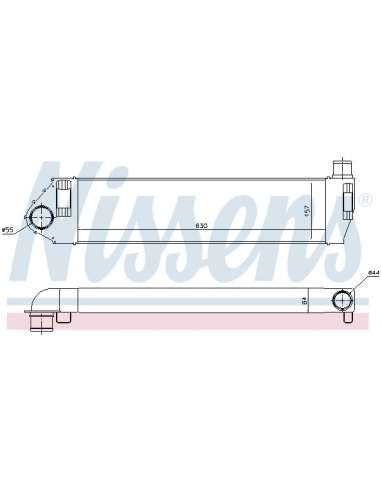 Radiador de aire de admisión Nissens 96522 - NISSENS INTERCOOLER RENAULT M