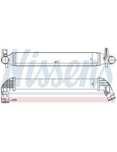 Radiador de aire de admisión Nissens 96530 - NISSENS INTERCOOLER VOLKSWAGE