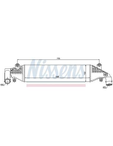 Radiador de aire de admisión Nissens 96532 - NISSENS INTERCOOLER MAZDA 3