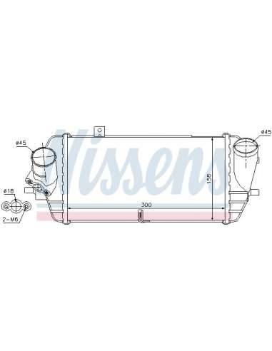 Radiador de aire de admisión Nissens 96539 - NISSENS INTERCOOLER HYUNDAI A