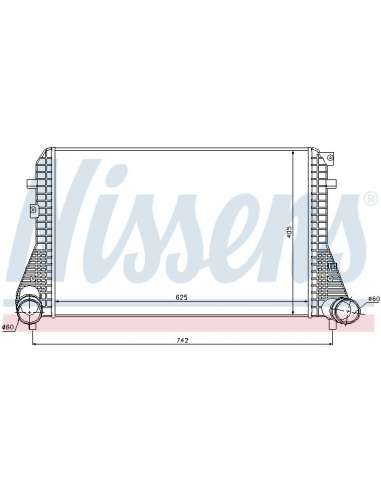 Radiador de aire de admisión Nissens 96542 - NISSENS INTERCOOLER VOLKSWAGE