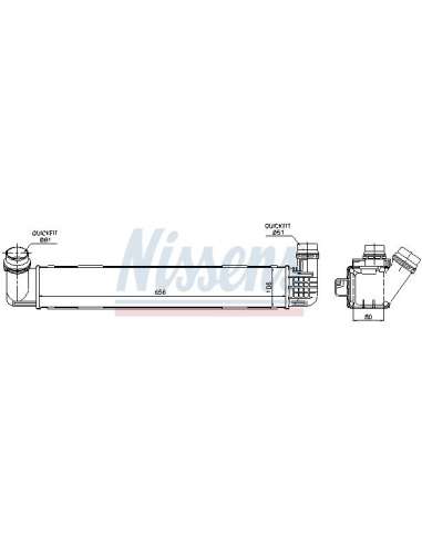 Radiador de aire de admisión Nissens 96546 - NISSENS INTERCOOLER RENAULT M