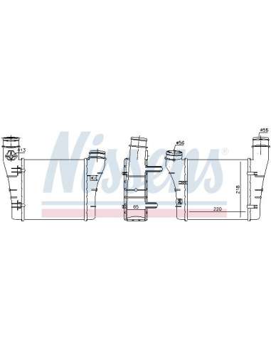 Radiador de aire de admisión Nissens 96549 - NISSENS INTERCOOLER AUDI A 4