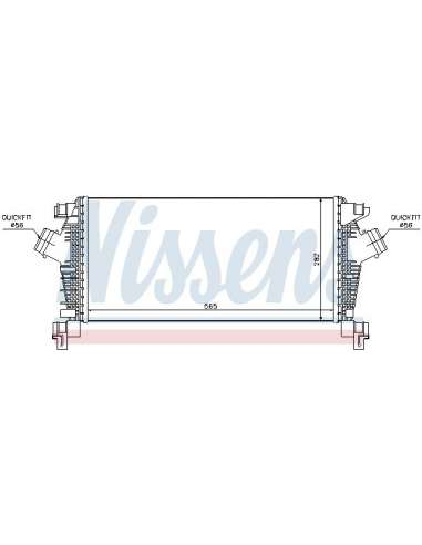 Radiador de aire de admisión Nissens 96556 - NISSENS INTERCOOLER VAUXHALL