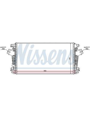 Radiador de aire de admisión Nissens 96557 - NISSENS INTERCOOLER OPEL ASTR