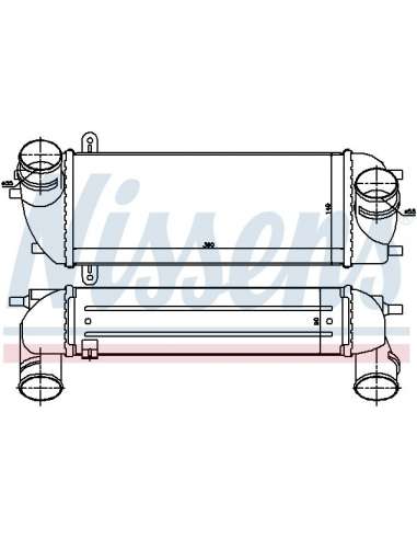 Radiador de aire de admisión Nissens 96559 - NISSENS INTERCOOLER HYUNDAI S