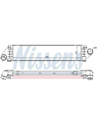 Radiador de aire de admisión Nissens 96560 - NISSENS INTERCOOLER FORD FOCU