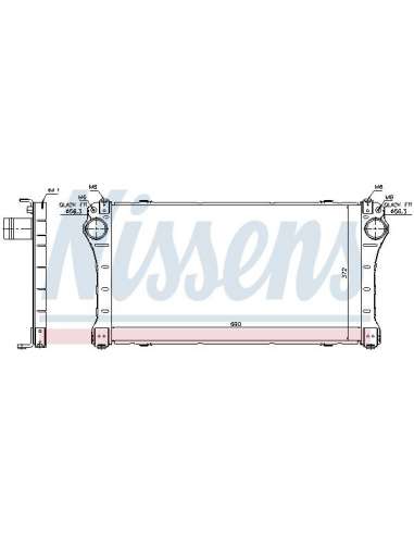 Radiador de aire de admisión Nissens 96564 - NISSENS INTERCOOLER TOYOTA AU