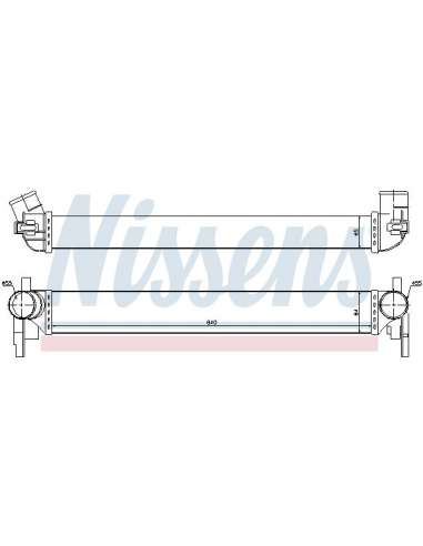 Radiador de aire de admisión Nissens 96566 - NISSENS INTERCOOLER SEAT IBIZ