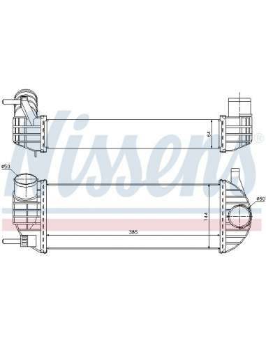 Radiador de aire de admisión Nissens 96572 - NISSENS INTERCOOLER RENAULT K