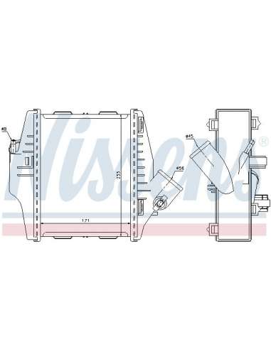 Radiador de aire de admisión Nissens 96579 - NISSENS INTERCOOLER SMART FOR