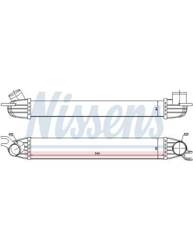 Radiador de aire de admisión Nissens 96608 - NISSENS INTERCOOLER MINI MINI