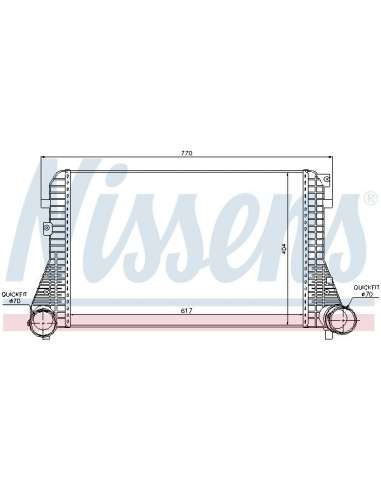 Radiador de aire de admisión Nissens 96610 - NISSENS INTERCOOLER VOLKSWAGE