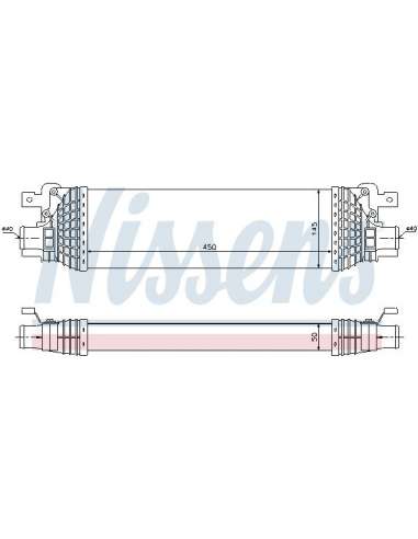 Radiador de aire de admisión Nissens 96643 - NISSENS INTERCOOLER MAZDA 2 I