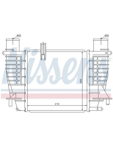 Radiador de aire de admisión Nissens 96645 - NISSENS INTERCOOLER RENAULT C