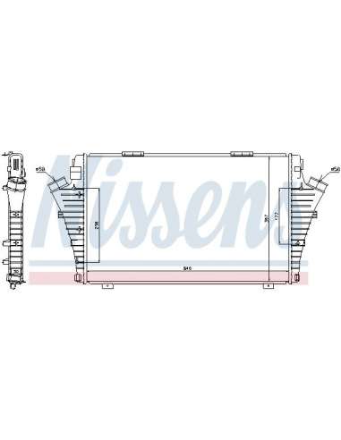 Radiador de aire de admisión Nissens 96646 - NISSENS INTERCOOLER FIAT CROM