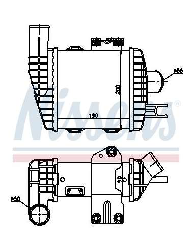 Radiador de aire de admisión Nissens 96661 - NISSENS INTERCOOLER HYUNDAI T