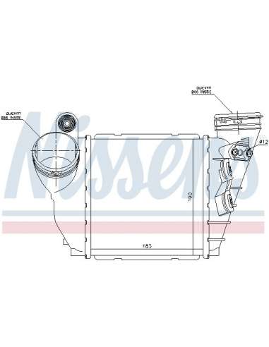 Radiador de aire de admisión Nissens 96679 - NISSENS INTERCOOLER SKODA OCT