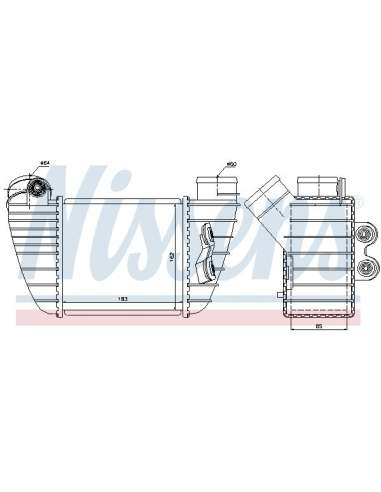 Radiador de aire de admisión Nissens 96682 - NISSENS INTERCOOLER SEAT LEON