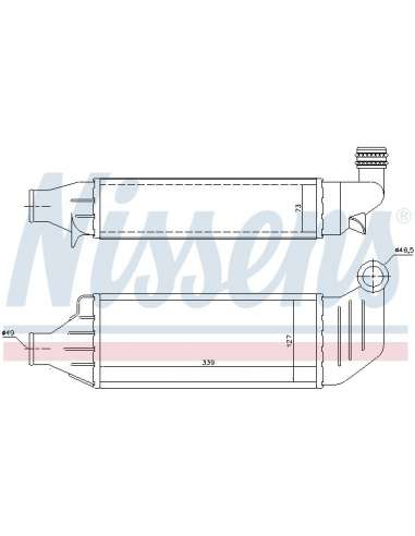 Radiador de aire de admisión Nissens 96694 - NISSENS INTERCOOLER FORD MOND