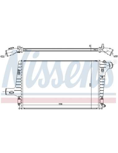 Radiador de aire de admisión Nissens 96706 - NISSENS INTERCOOLER AUDI A 6