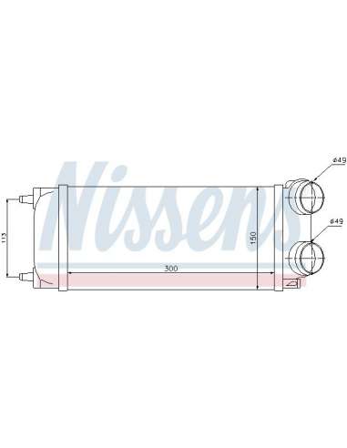 Radiador de aire de admisión Nissens 96718 - NISSENS INTERCOOLER PEUGEOT 3