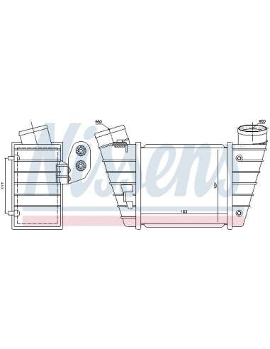 Radiador de aire de admisión Nissens 96746 - NISSENS INTERCOOLER AUDI A 3