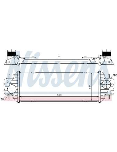 Radiador de aire de admisión Nissens 96762 - NISSENS INTERCOOLER NISSAN PR