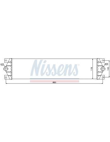 Radiador de aire de admisión Nissens 96767 - NISSENS INTERCOOLER RENAULT M