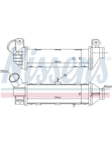 Radiador de aire de admisión Nissens 96769 - NISSENS INTERCOOLER VOLKSWAGE